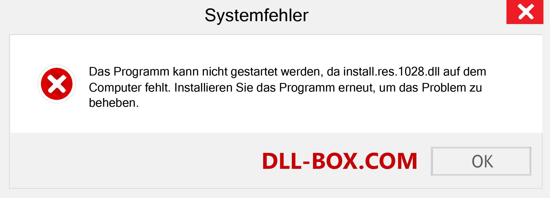 install.res.1028.dll-Datei fehlt?. Download für Windows 7, 8, 10 - Fix install.res.1028 dll Missing Error unter Windows, Fotos, Bildern